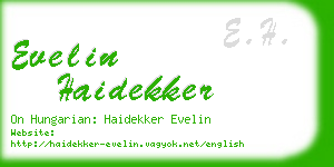 evelin haidekker business card